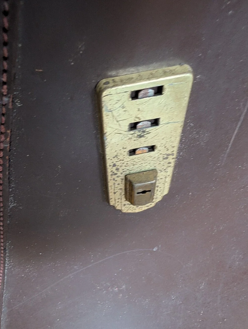 Vintage 60's 70's GOVT Classic Brown Leather Briefcase